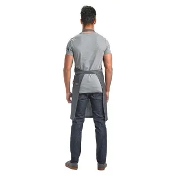 Mercer Culinary Flannery Bib Apron - Indigo Denim