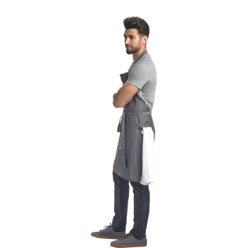 Mercer Culinary Flannery Bib Apron - Indigo Denim