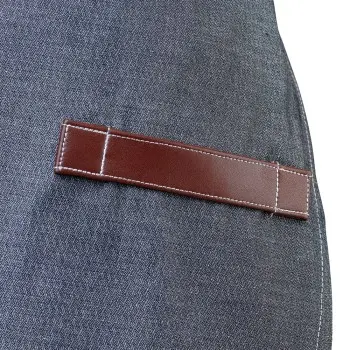 Mercer Culinary Flannery Bib Apron - Indigo Denim