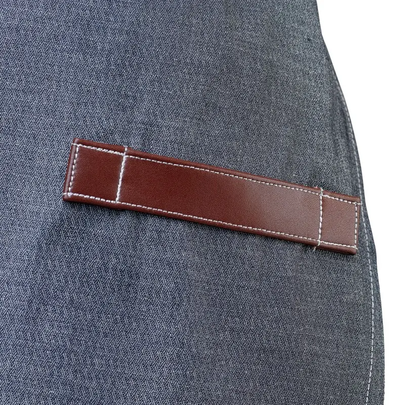 Mercer Culinary Flannery Bib Apron - Indigo Denim Mercer Culinary Flannery Bib Apron - Indigo Denim