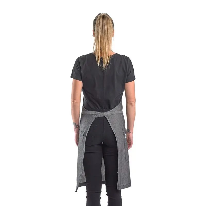 Mercer Culinary Flannery Bib Apron - Black Denim Mercer Culinary Flannery Bib Apron - Black Denim