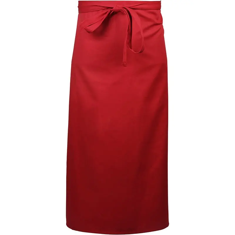 Mercer Culinary 2 - Sided Bistro Apron - Red - 33" x 29" - Mercer Culinary 2 - Sided Bistro Apron - Red - 33" x 29" -