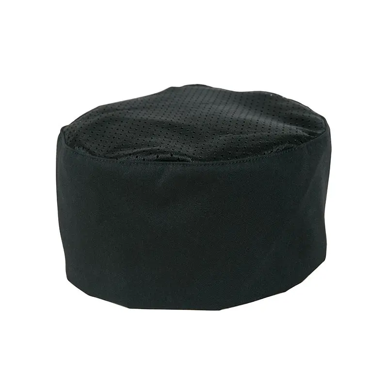 Mercer Culinary Baker's Skull Cap - Mesh Top - Black - Set of 12