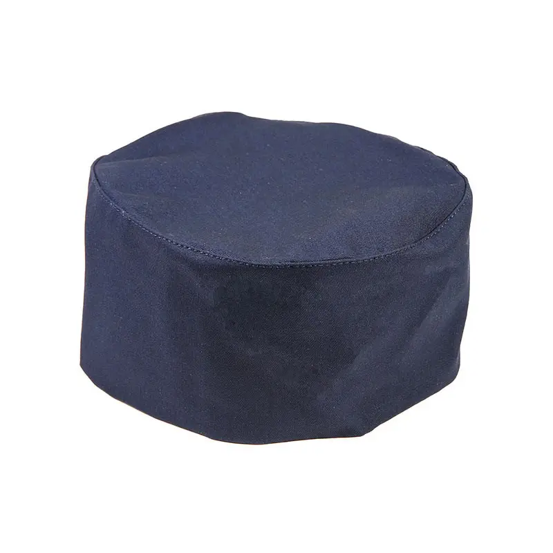 Mercer Culinary Baker's Skull Cap - No Mesh - Navy Blue - Set of 12