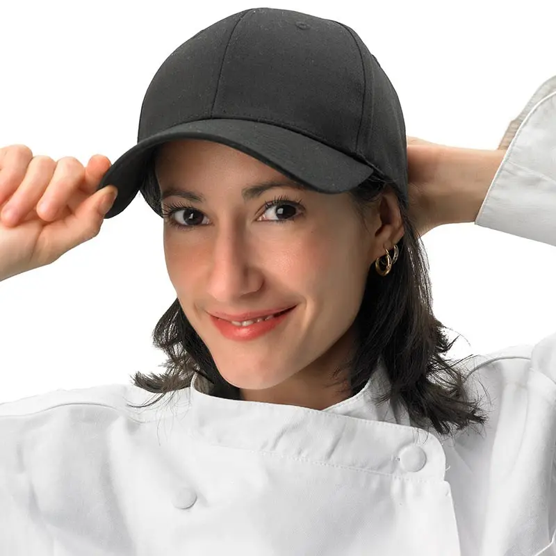 Mercer Culinary Classic Baseball Cap - Black - Set of 12