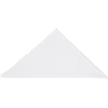 Mercer Culinary Neckerchief - White - 39" x 29" - Set of 12