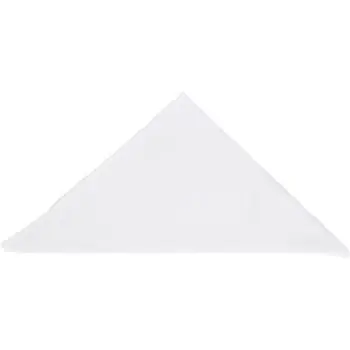 Mercer Culinary Neckerchief - White - 39" x 29" - Set of 12