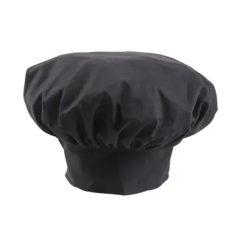 Mercer Culinary Soft/Floppy Toque - Black - Set of 12