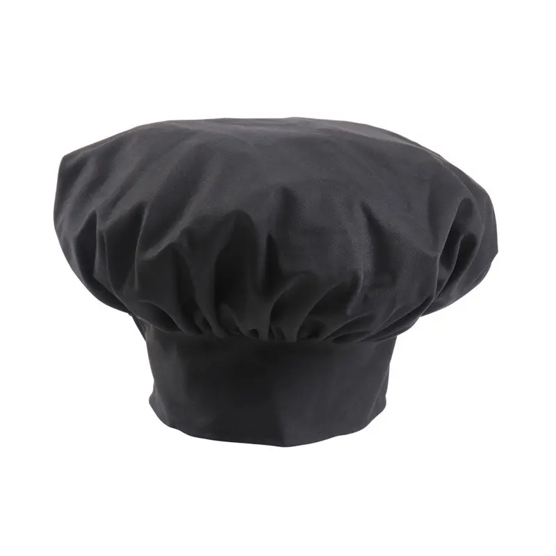 Mercer Culinary Soft/Floppy Toque - Black - Set of 12