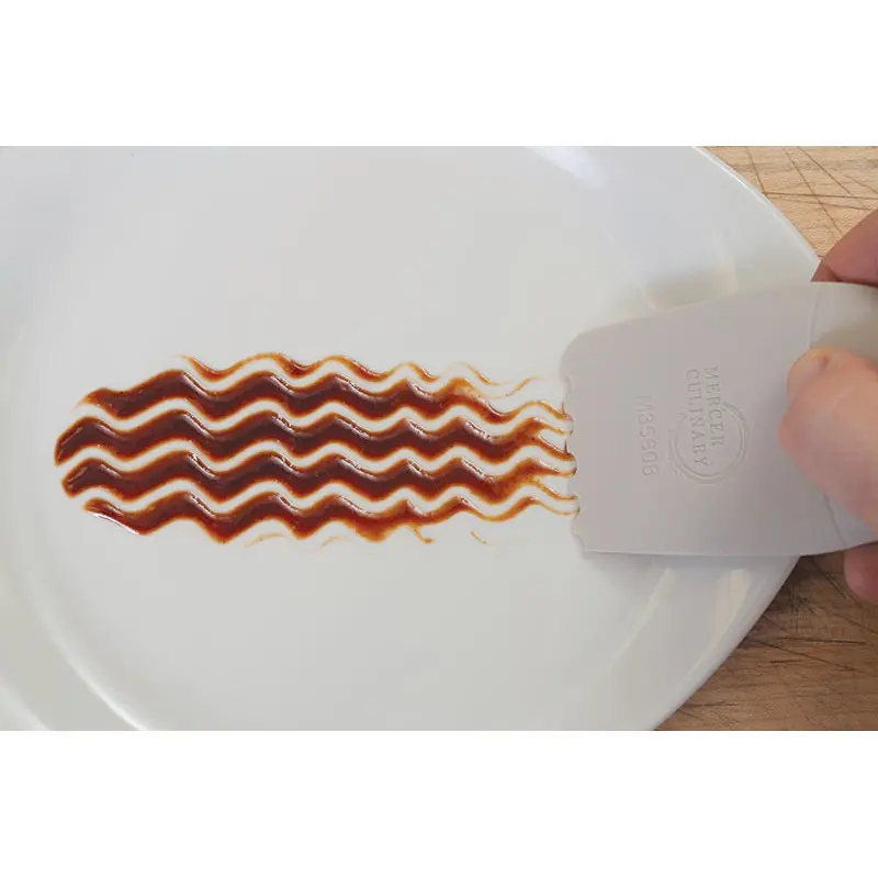 Mercer Culinary Silicone Plating Wedge - 5 mm Round Arch - Set of 12
