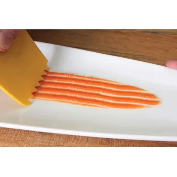 Mercer Culinary Silicone Plating Wedge - Saw Tooth - Set of 12