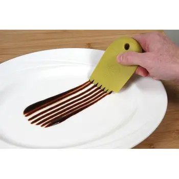 Mercer Culinary Silicone Plating Wedge - 3mm Graduated Lancet Arch -