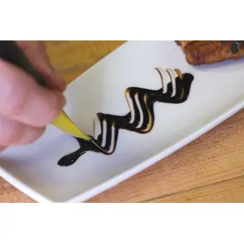 Mercer Culinary Silicone Plating Brush - 3mm Lancet Arch - Set of 12