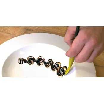 Mercer Culinary Silicone Plating Brush - 3mm Lancet Arch -