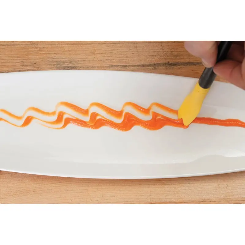 Mercer Culinary Silicone Plating Brush - Saw Tooth - Set of 12 Mercer Culinary Silicone Plating Brush - Saw Tooth - Set of 12