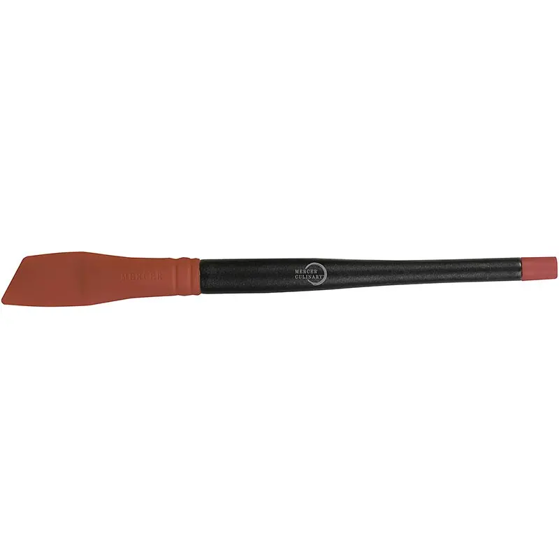 Mercer Culinary Silicone Plating Brush - 60° Angle - Set of 12 Mercer Culinary Silicone Plating Brush - 60° Angle - Set of 12