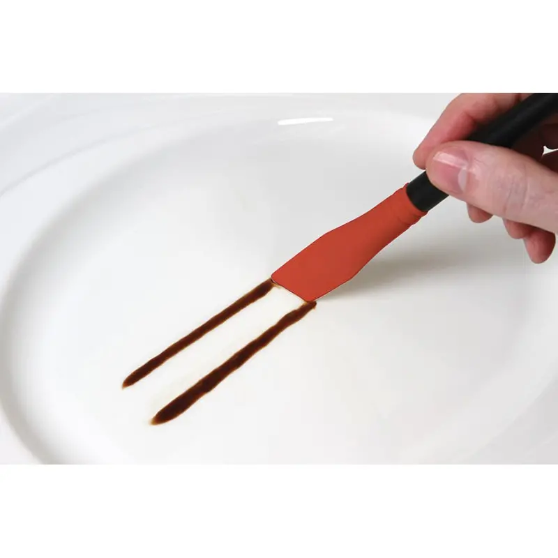 Mercer Culinary Silicone Plating Brush - 60° Angle - Set of 12 Mercer Culinary Silicone Plating Brush - 60° Angle - Set of 12