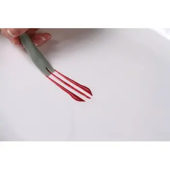 Mercer Culinary Silicone Plating Brush - 2mm Square Notch - Set of 12