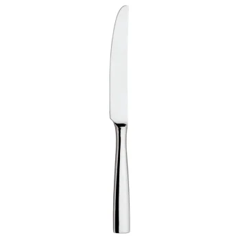 Broggi Impulso Collection Stainless Steel Table Knife Solid Handle - Set of 12