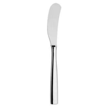 Broggi Impulso Collection Stainless Steel Butter Knife Solid Handle - Set of 12