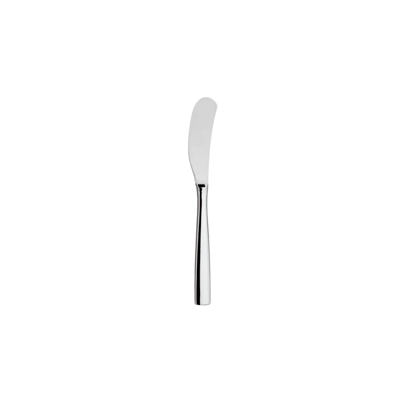 Broggi Impulso Collection Stainless Steel Butter Knife Solid Handle - Set of 12