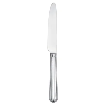 Broggi Metropolitan Collection Silver Plated Table Knife Solid Handle - Set of 12
