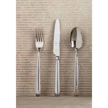 Broggi Metropolitan Collection Silver Plated Serving Fork - Set of 12