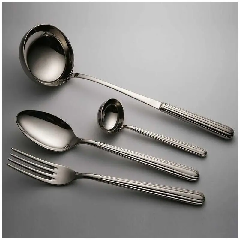 Broggi Metropolitan Collection Silver Plated Serving Spoon - Set of 12