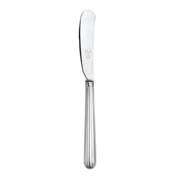 Broggi Metropolitan Collection Stainless Steel Butter Knife Solid Handle - Set of 12