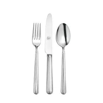 Broggi Metropolitan Collection Stainless Steel Butter Knife Solid Handle - Set of 12