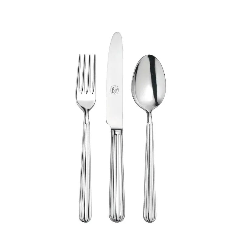 Broggi Metropolitan Collection Stainless Steel Butter Knife Solid Handle - Set of 12 Broggi Metropolitan Collection Stainless Steel Butter Knife Solid Handle - Set of 12