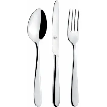 Broggi City Collection Stainless Steel Salad Serving Fork - 25 X 8.5 Cm - Set of 12