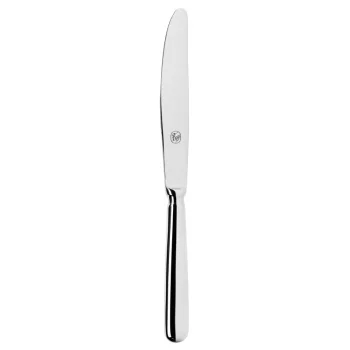Broggi Baguette Collection Silver Plated Table Knife Solid Handle - Set of 12