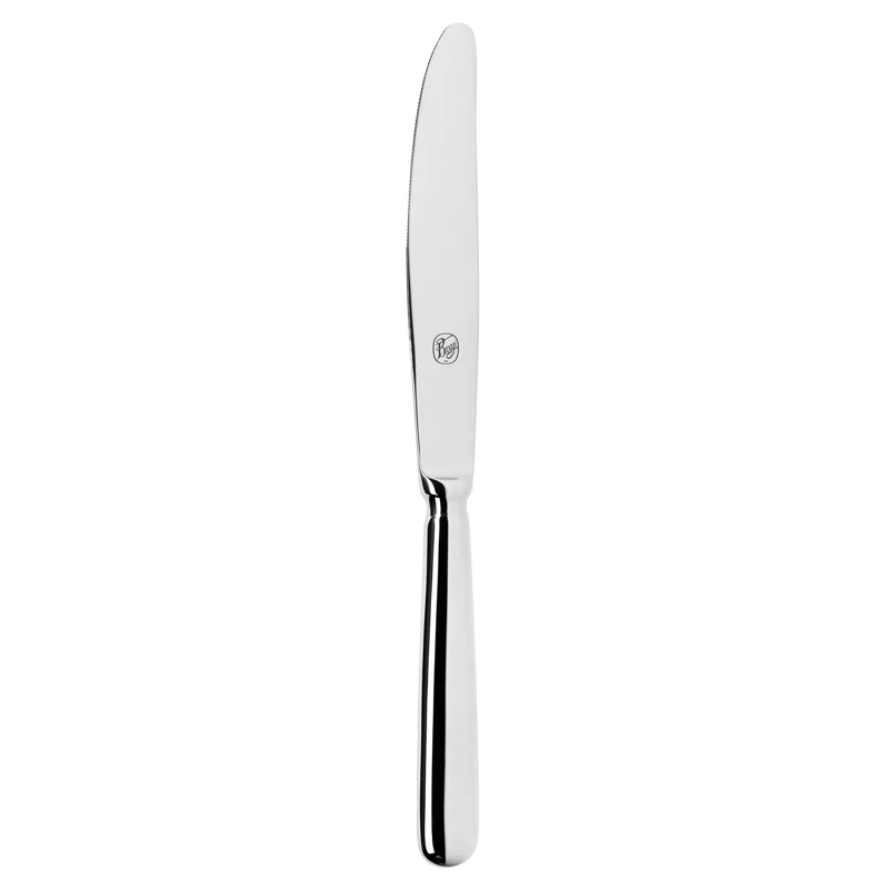 Broggi Baguette Collection Silver Plated Table Knife Solid Handle - Set of 12