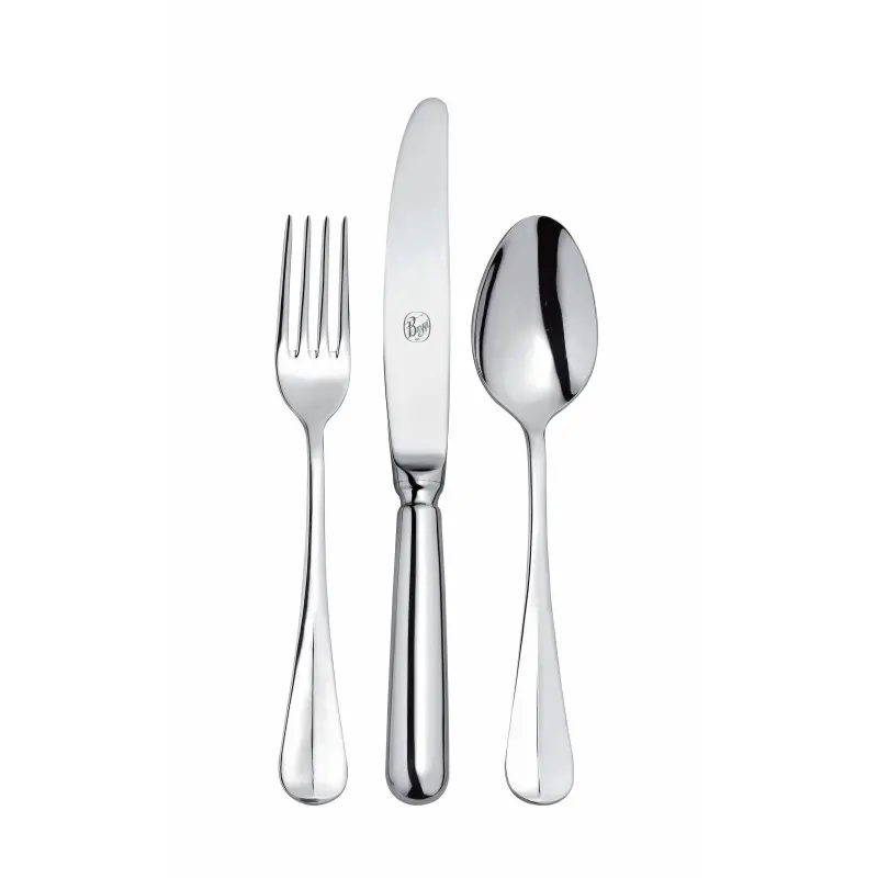 Broggi Baguette Collection Silver Plated Soup Spoon - Set of 12