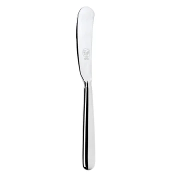 Broggi Baguette Collection Stainless Steel Butter Knife Solid Handle - Set of 12