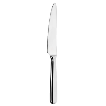 Broggi Baguette Collection Silver Plated Steak Knife Solid Handle - Set of 12