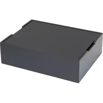 Broggi Collection Wood Bento Box. Rectangular. Black Wood