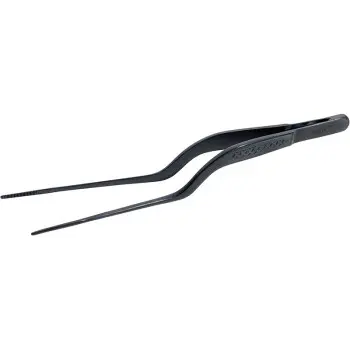 Mercer Culinary Precision Plus Tong - Offset - 6 1/2" - Black - Set of 12