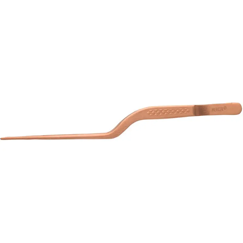 Mercer Culinary Precision Plus Tong - Offset - 6 1/2" - Rose Gold - Set of 12