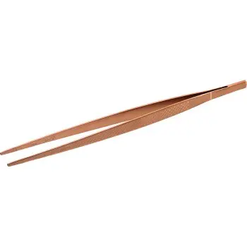 Mercer Culinary Precision Plus Tong - Straight - 9 3/8" - Rose Gold - Set of 12