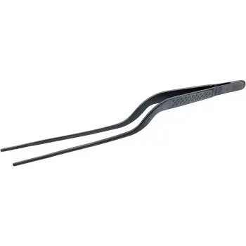 Mercer Culinary Precision Plus Tong - Offset - 7 7/8" - Black - Set of 12