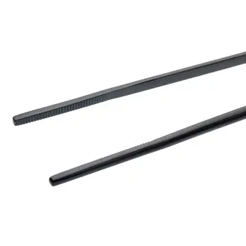 Mercer Culinary Precision Plus Tong - Offset - 7 7/8" - Black - Set of 12