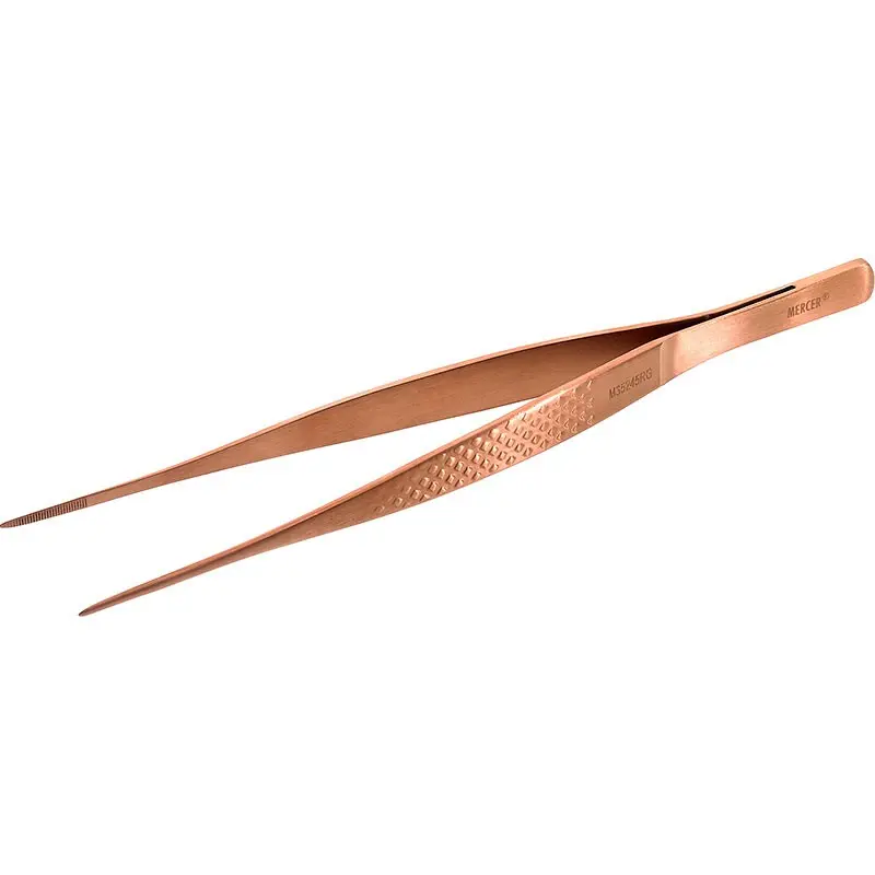 Mercer Culinary Precision Plus Tong - Fine Tip Straight - 6 1/8" - Rose Gold - Mercer Culinary Precision Plus Tong - Fine Tip Straight - 6 1/8" - Rose Gold -
