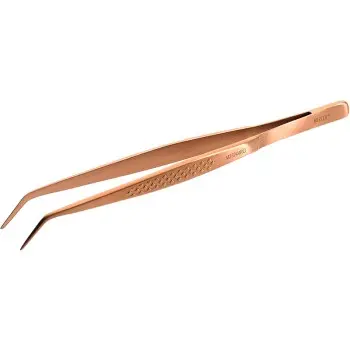 Mercer Culinary Precision Plus Tong - Fine Tip Curved - 6 1/8" - Rose Gold - Set of 12