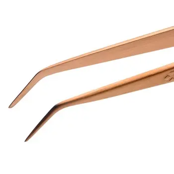 Mercer Culinary Precision Plus Tong - Fine Tip Curved - 6 1/8" - Rose Gold -