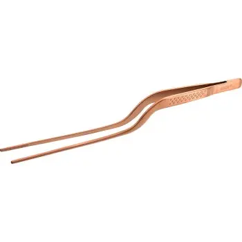 Mercer Culinary Precision Plus Tong - Offset - 7 7/8" - Rose Gold - Set of 12