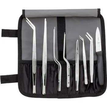 Mercer Culinary 10 - Pc. Precision Plating Tongs Set