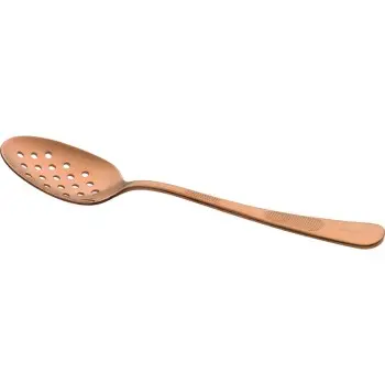 Mercer Culinary Plating Spoon - Perforated Bowl - 7 7/8" - Rose Gold - Set of 12