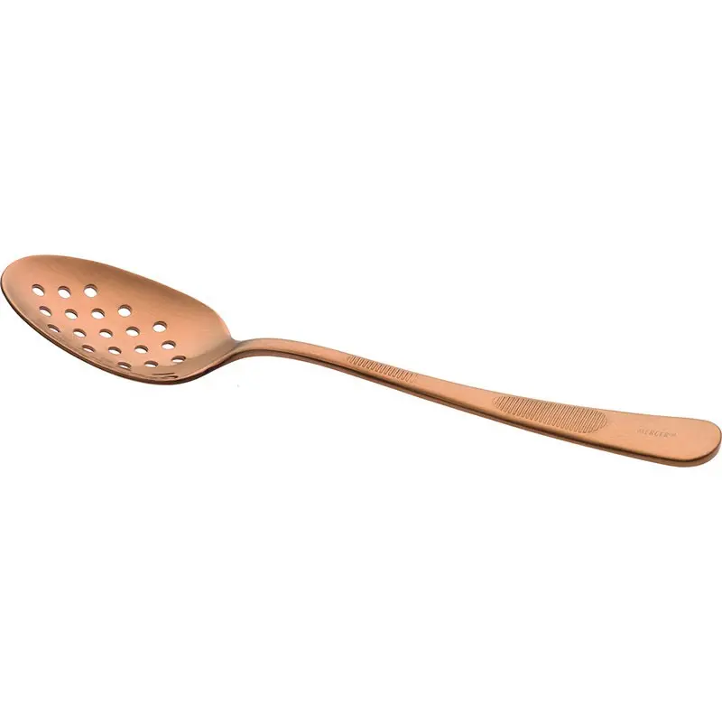 Mercer Culinary Plating Spoon - Perforated Bowl - 7 7/8" - Rose Gold - Mercer Culinary Plating Spoon - Perforated Bowl - 7 7/8" - Rose Gold -